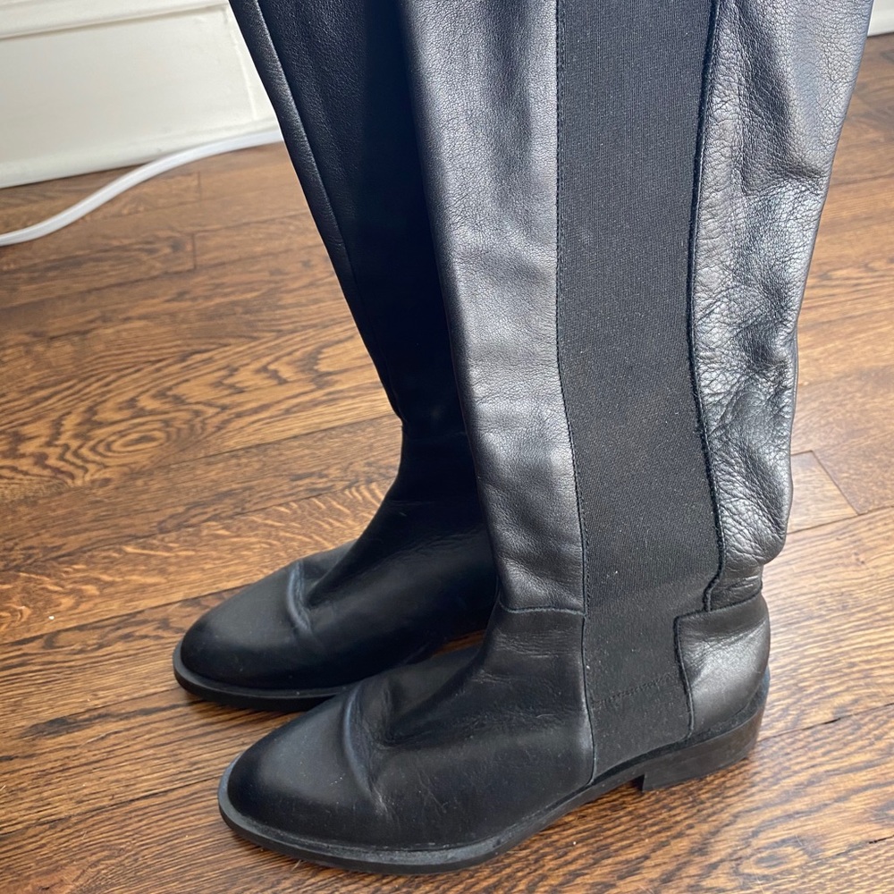 Italian Leather to the knee boots